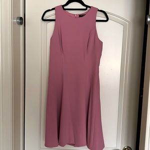 White House Black Market pink flair dress